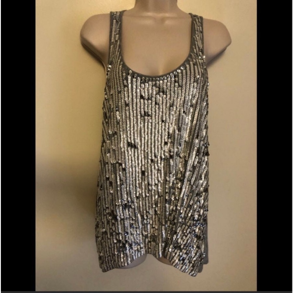 Michael Kors Silver sequined Tank. Size M